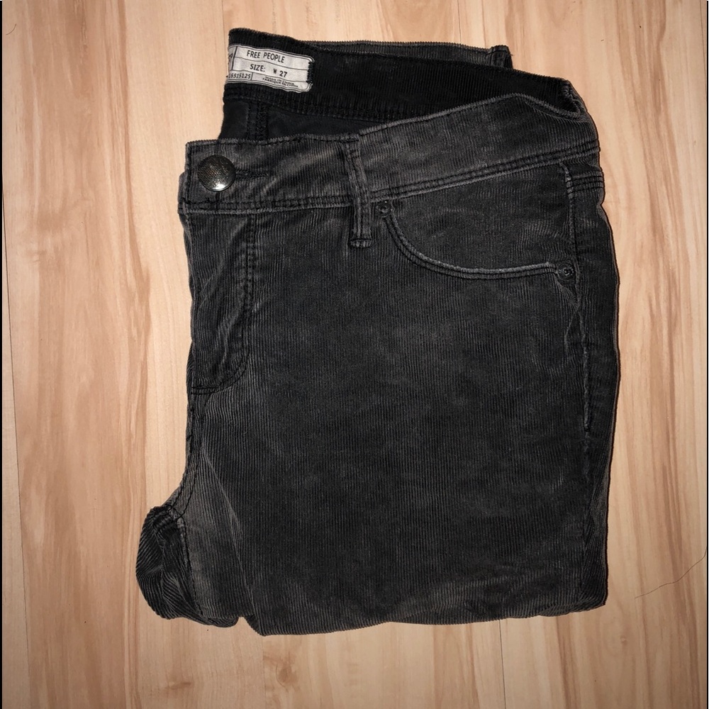 BLACK FREE PEOPLE JEANS HARDLY WORN